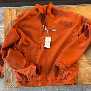 Figs Men's Vibrant Orange Windbreaker